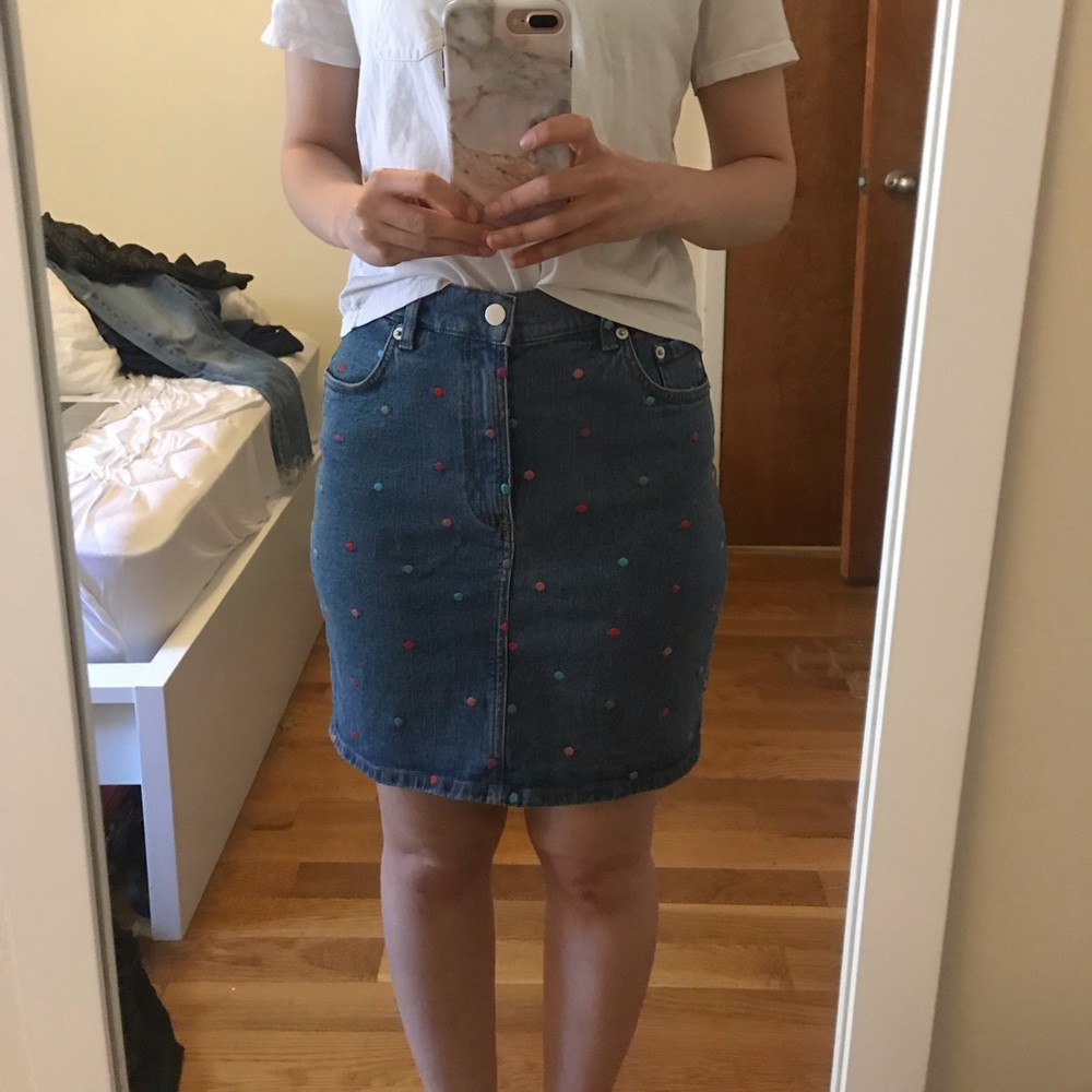 & Other Stories denim skirt